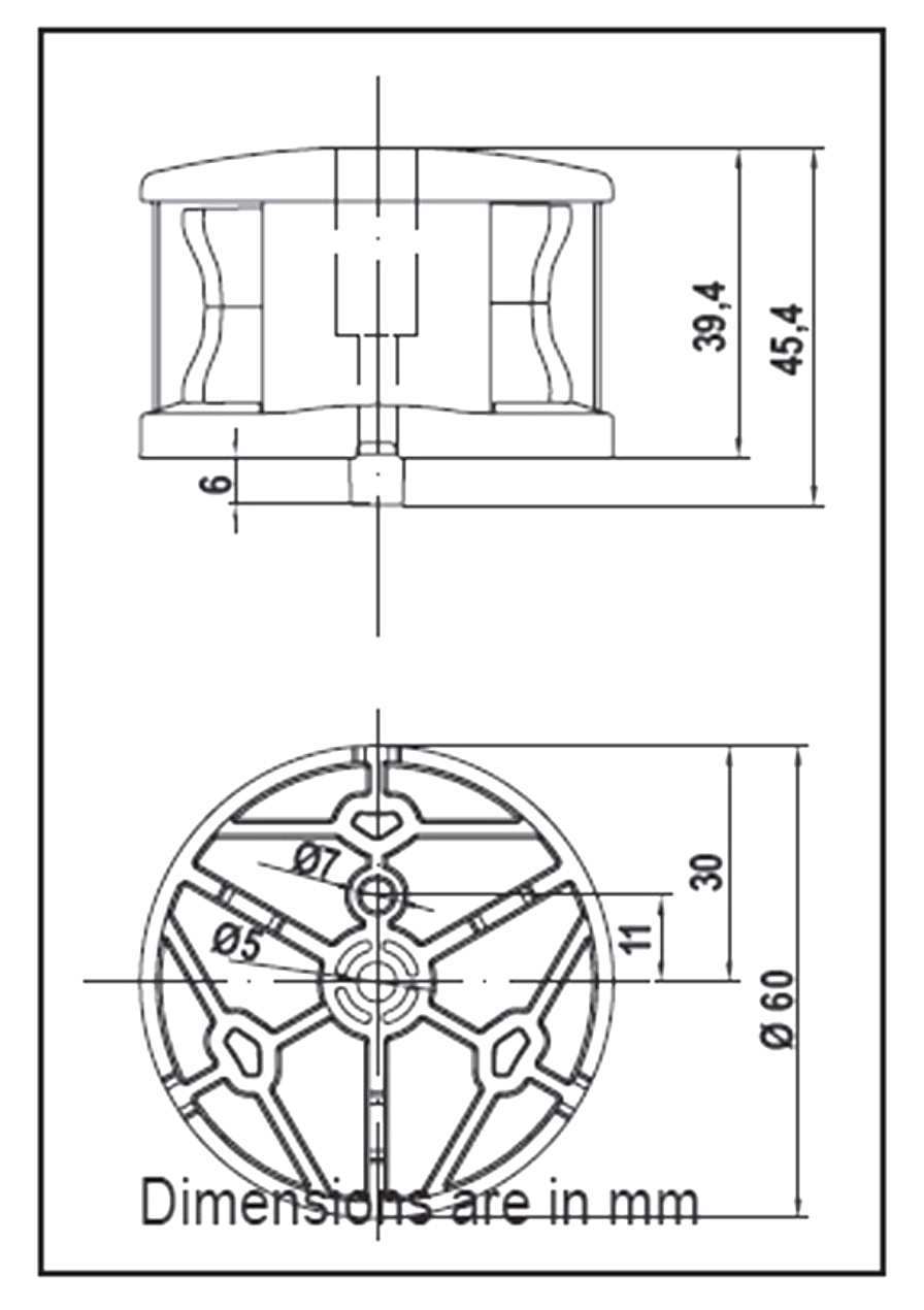 Nav Lights FOS LED 12 AllRound Light 360 degree